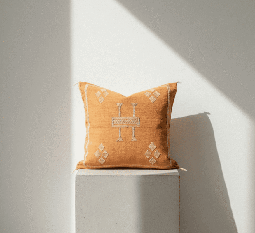 Funda de Cojín Sabra Terracota "Marrakech Sunset" – Modelo SA-02 – 45x45 cm