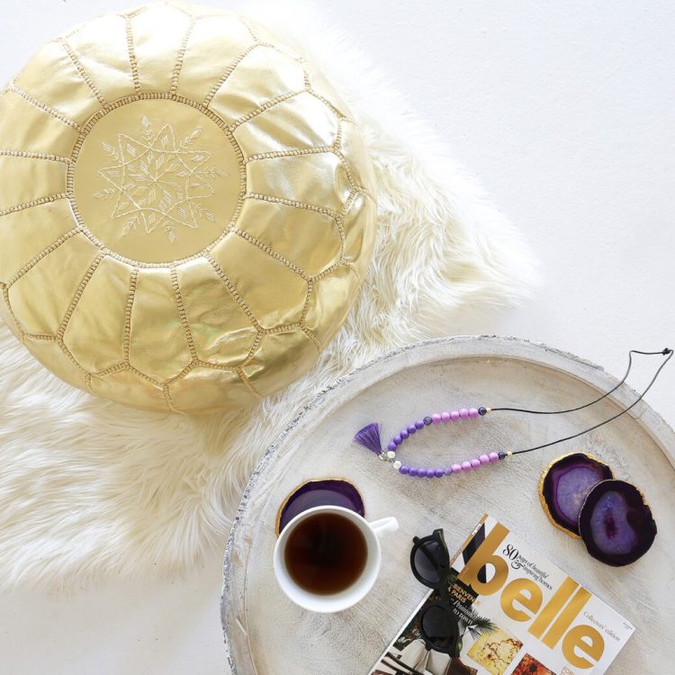 La historia de los puffs de cuero