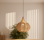 Lámpara de Rafia Colgante XL | Diseño Boho Natural Artesanal