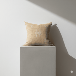 Funda de Cojín Sabra Beige Claro "Duna Suave" – Modelo SA-03 – 45x45 cm