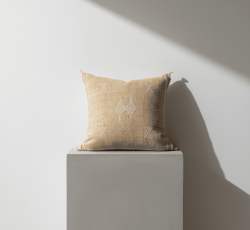 Funda de Cojín Sabra Beige Claro "Duna Suave" – Modelo SA-03 – 45x45 cm