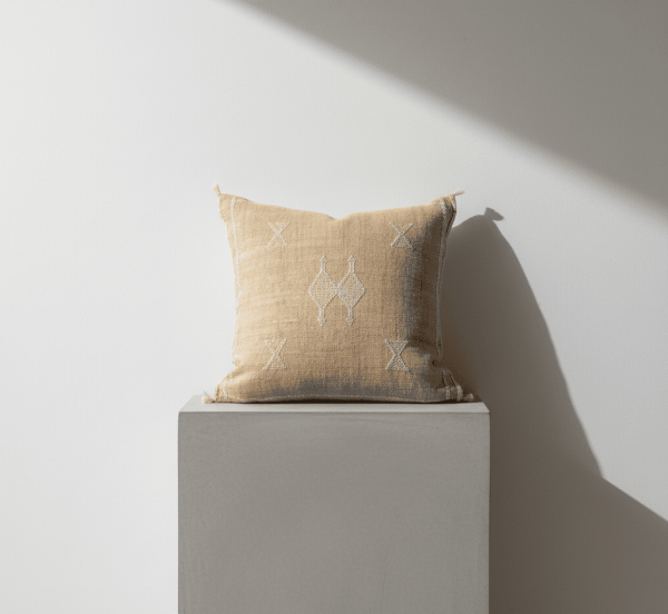 Funda de Cojín Sabra Beige Claro "Duna Suave" – Modelo SA-03 – 45x45 cm