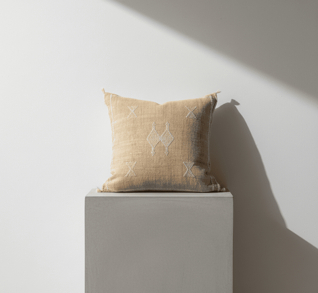 Funda de Cojín Sabra Beige Claro "Duna Suave" – Modelo SA-03 – 45x45 cm