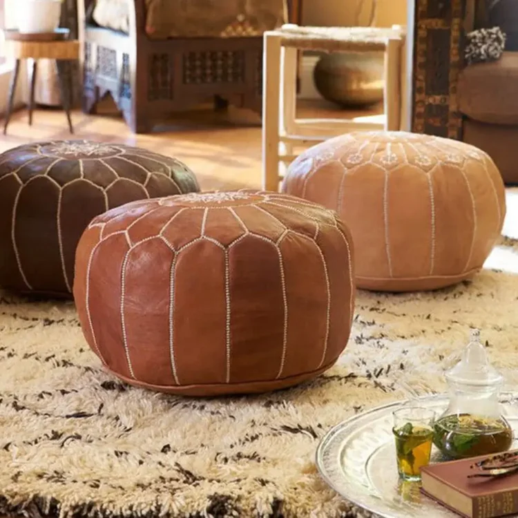 Puffs Marroquies hecho a mano