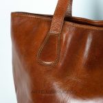 Bolso de cuero Esencia del Atlas Marron1