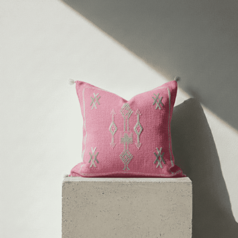 Funda Sabra Rosa “Flor del Oasis” - 45cm x 45cm