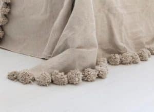 Manta Marroqui Beige - Arte Marruecos