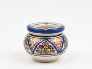 Cenicero de Cerámica Azul Hecho a Mano