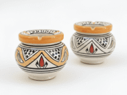 Cenicero de Cerámica Marroquí Durazno Naranja – Hecho a Mano en Fes y Safi