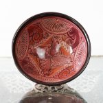 Cuencos Marroquíes de Cerámica Hechos a Mano Rojo Granada1