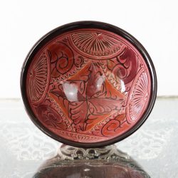 Cuencos Marroquíes de Cerámica Hechos a Mano Rojo Granada1