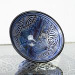 Cuencos Marroquíes de Cerámica Hechos a Mano Azul 1