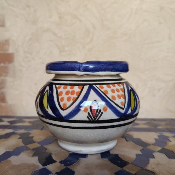 Cenicero de Cerámica Marroquí Azul