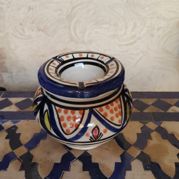 Cenicero de Cerámica Marroquí Azul1