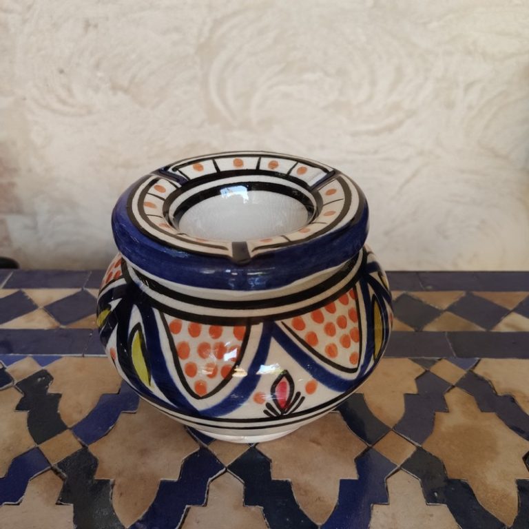 Cenicero de Cerámica Marroquí Azul1