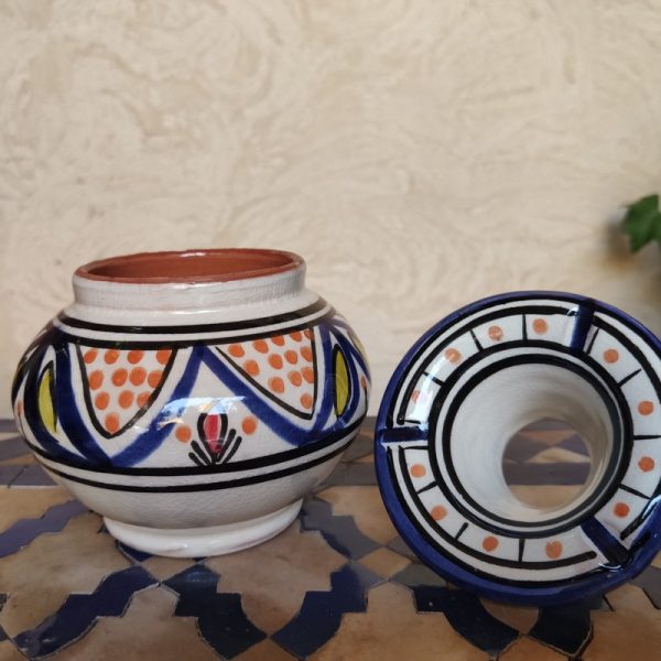 Cenicero de Cerámica Marroquí Azul2