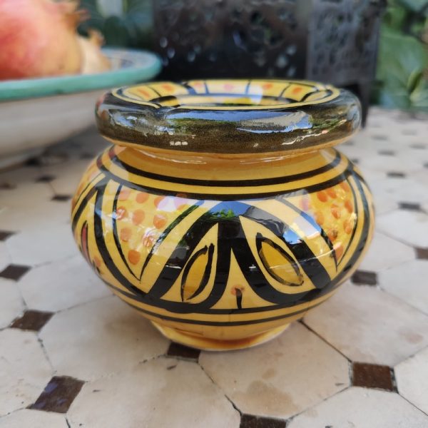 Cenicero de Cerámica Marroquí Amarillo
