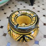 Cenicero de Cerámica Marroquí Amarillo1