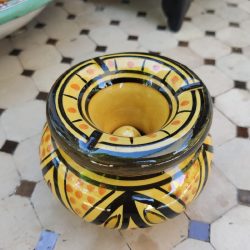 Cenicero de Cerámica Marroquí Amarillo1