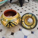 Cenicero de Cerámica Marroquí Amarillo2