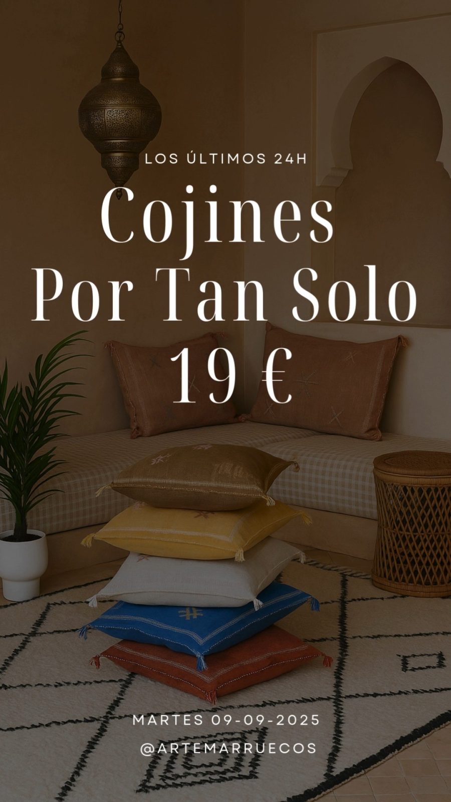 Arte Marruecos esta de oferta durante el mes de septiembre.