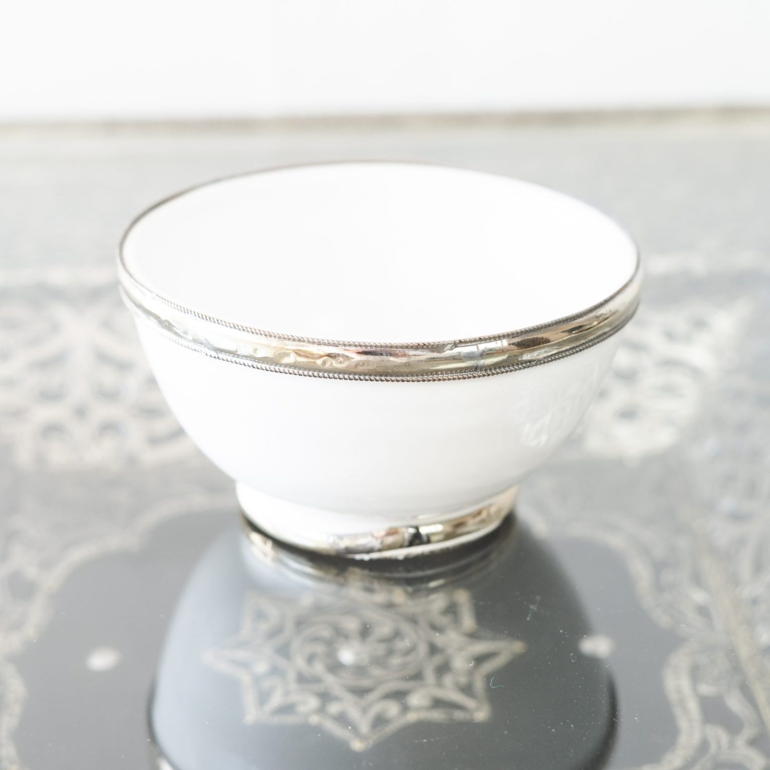Moroccan Handmade Ceramic Bowls White