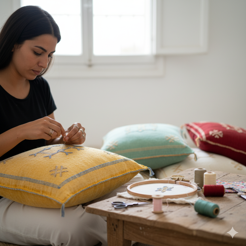 Tienda Cojines de sabra en Arte Marruecos - Tienda Marroqui