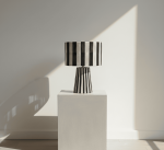 Lámpara Marroquí de Raffia Negra - Iluminación Étnica Única