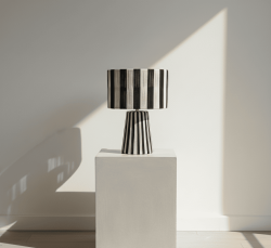 Lámpara Marroquí de Raffia Negra - Iluminación Étnica Única