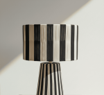 Lámpara Marroquí de Raffia Negra - Iluminación Étnica Única