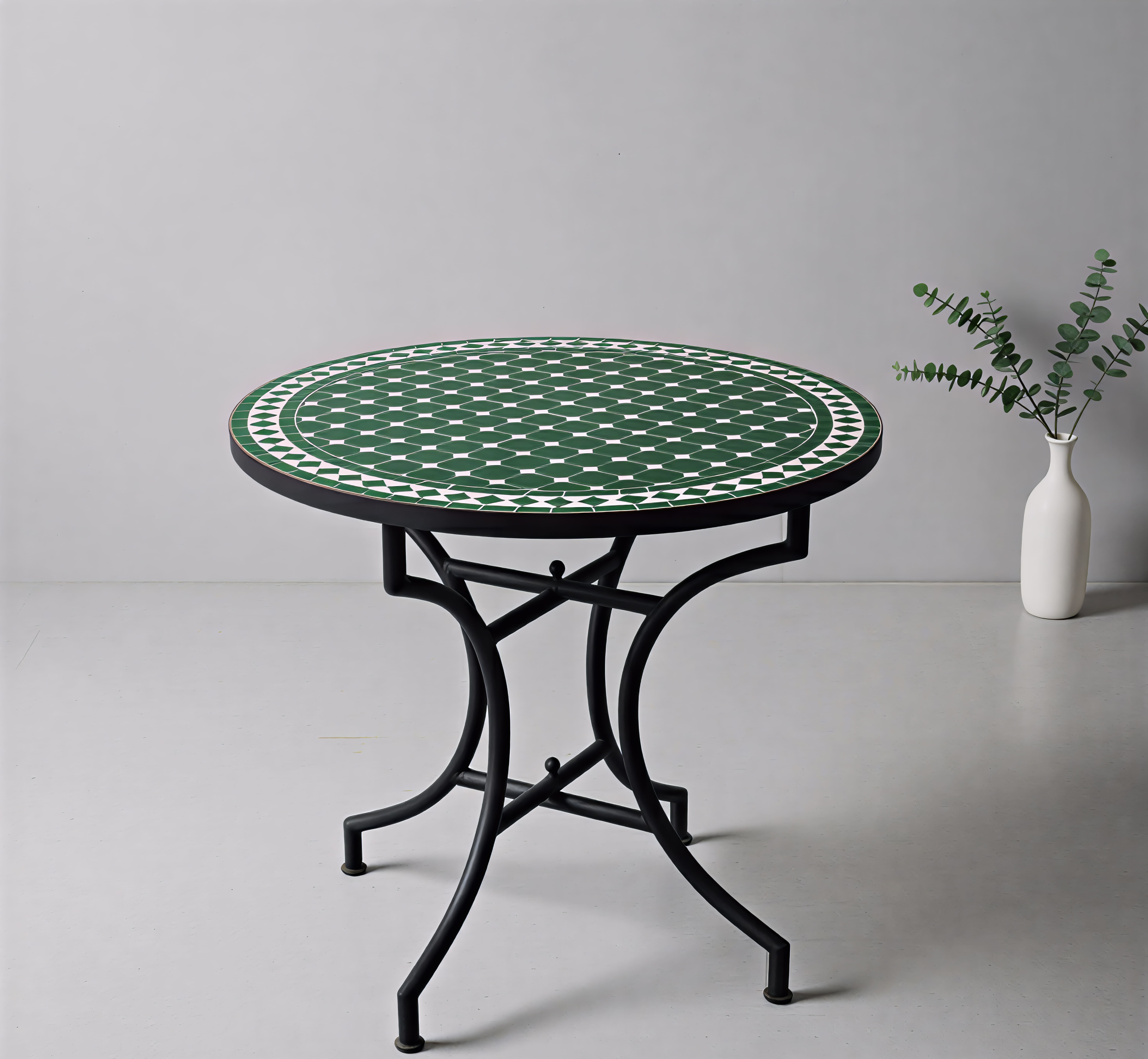 Mesa de Jardín Mosaico Esmeralda Marroquí - 60 CM