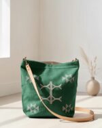 Borsa a tracolla Sabra fatta a mano | Verde
