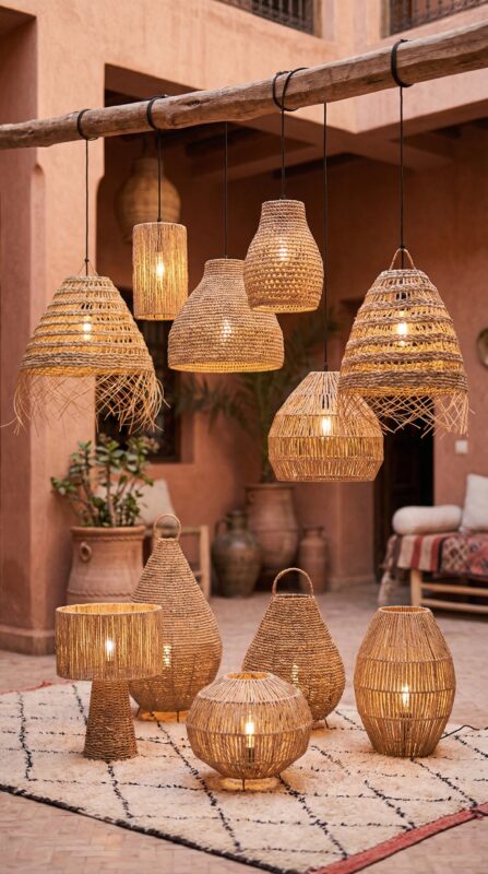 Lámparas Raffia